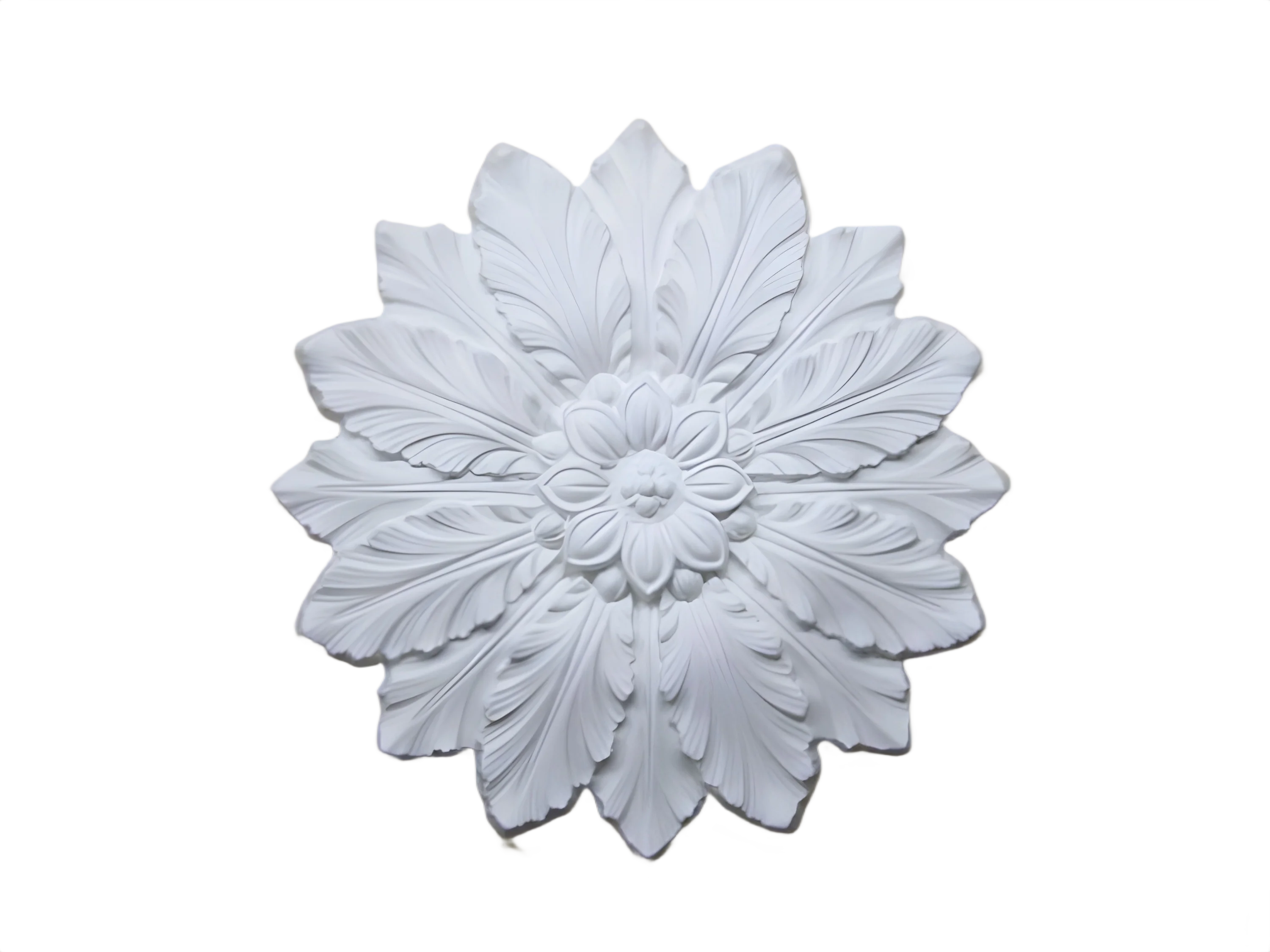 Floral Acanthus Ceiling Rose - Kayvic handmade decorative plasterwork