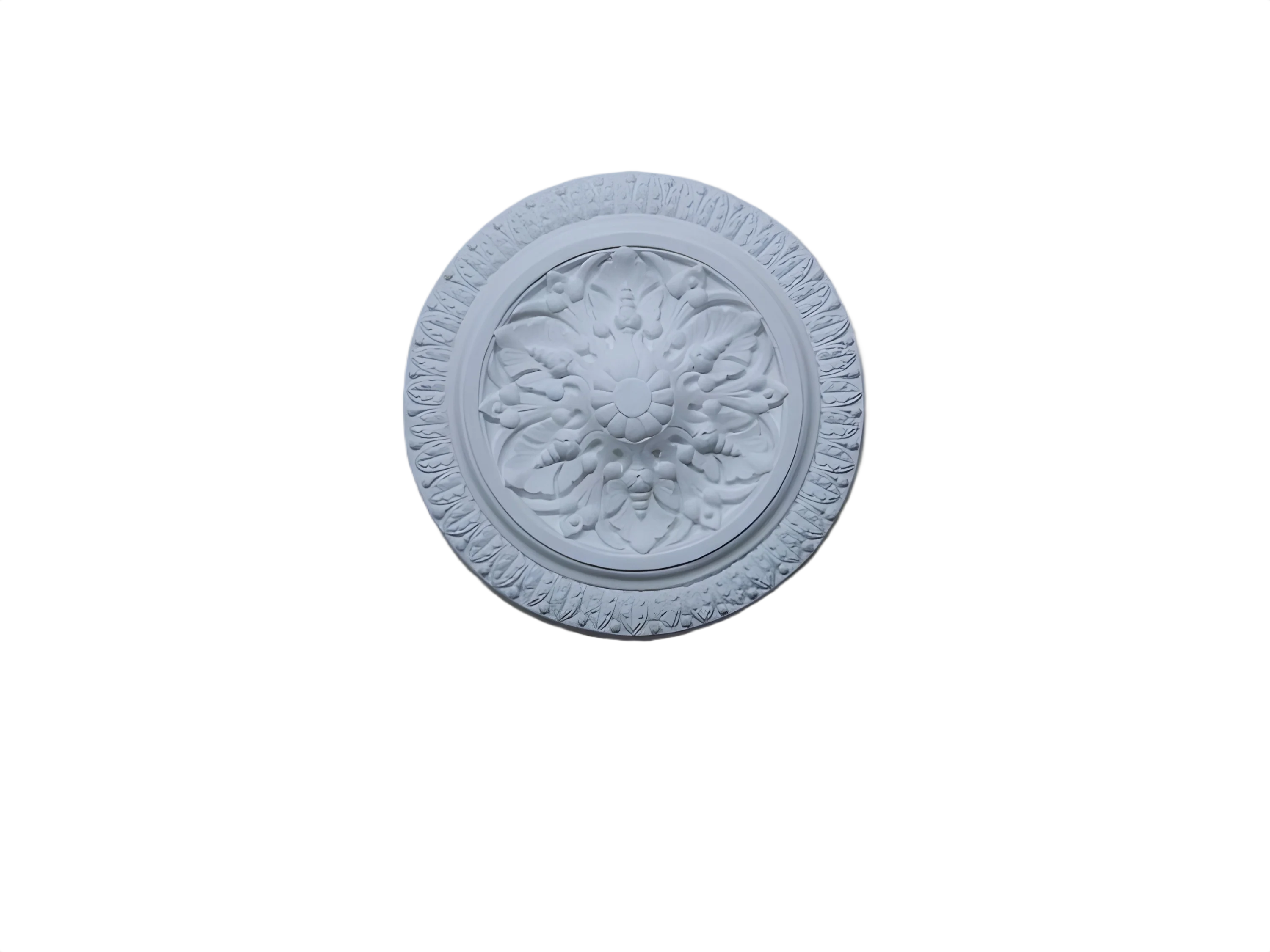 Classic Leaf Burst Ceiling Rose - Kayvic handmade rose plasterwork Wales