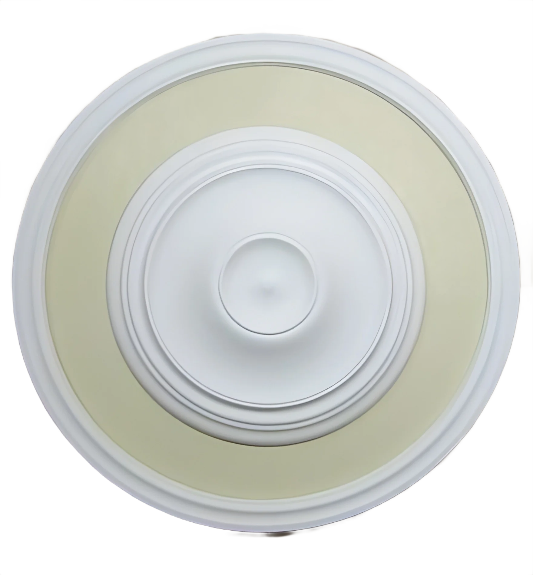 Plain Dome Ceiling Rose with Ring - Kayvic handmade rose plasterwork Wales