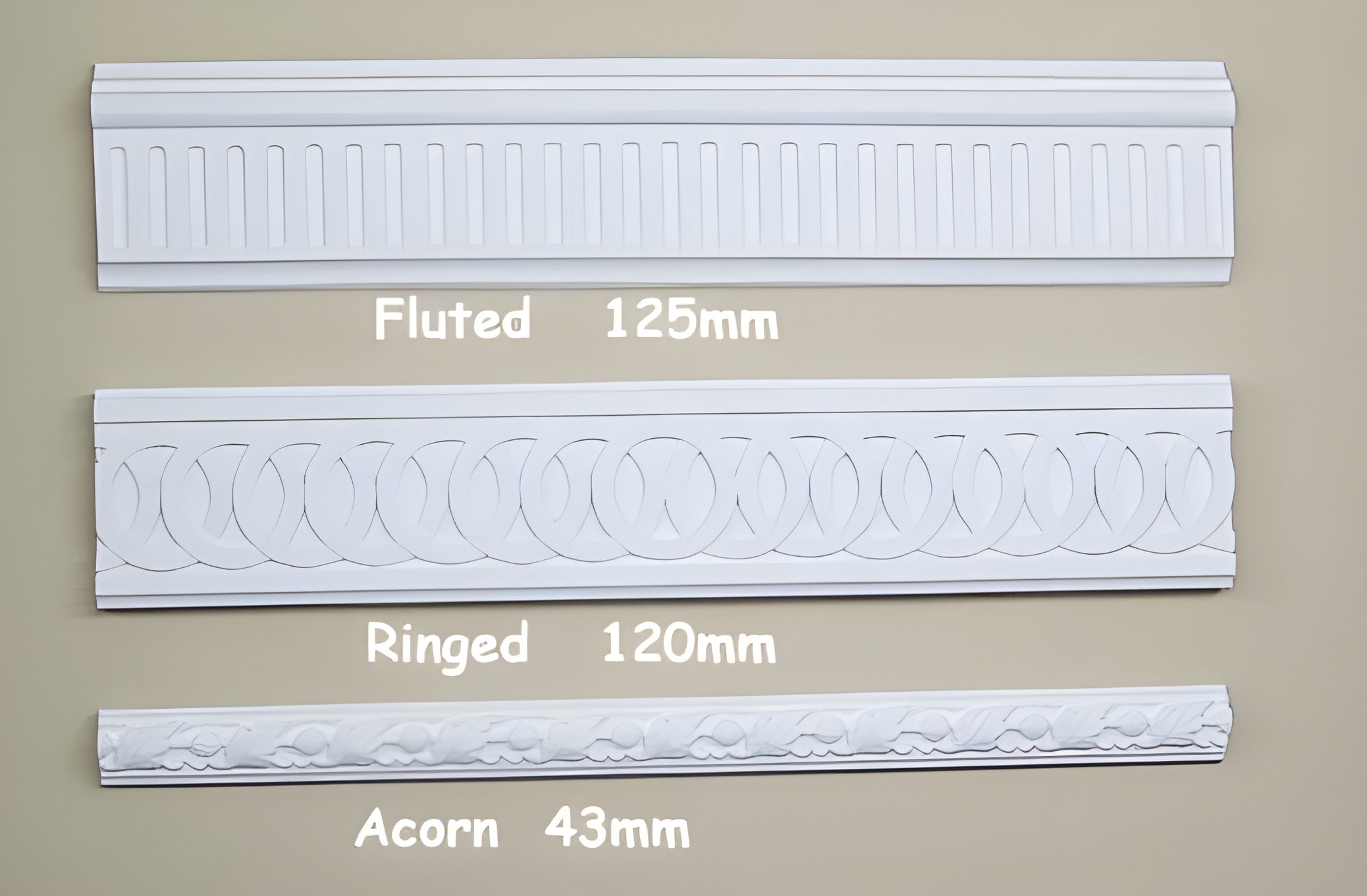 Fluted Dado Rail - Kayvic handmade Dado & Picture Rails plasterwork Wales