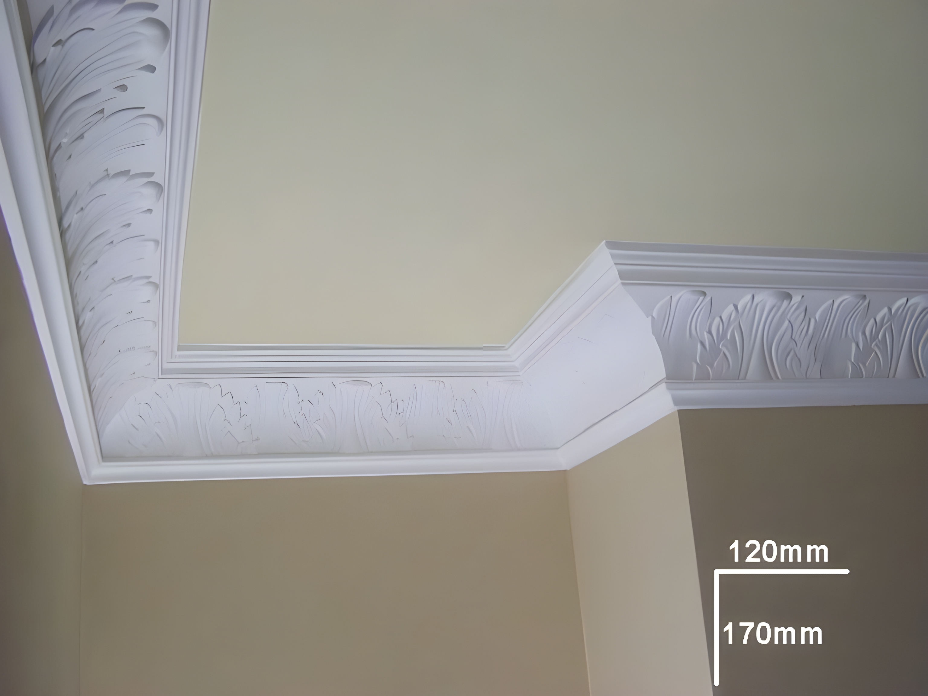 Grand Acanthus Cornice - Kayvic handmade cornice plasterwork Wales