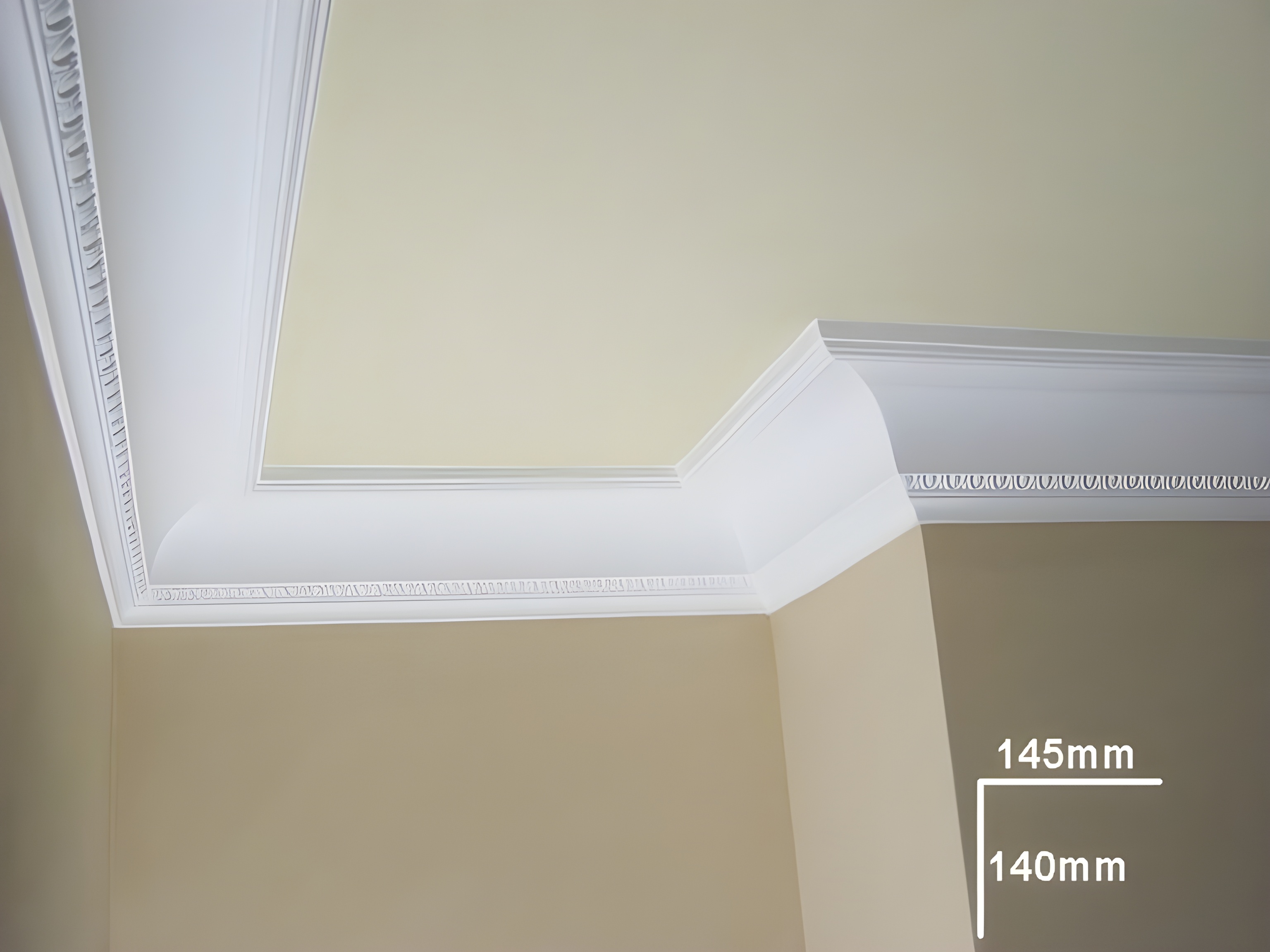 Egg & Dart Large Cornice - Kayvic handmade cornice plasterwork Wales