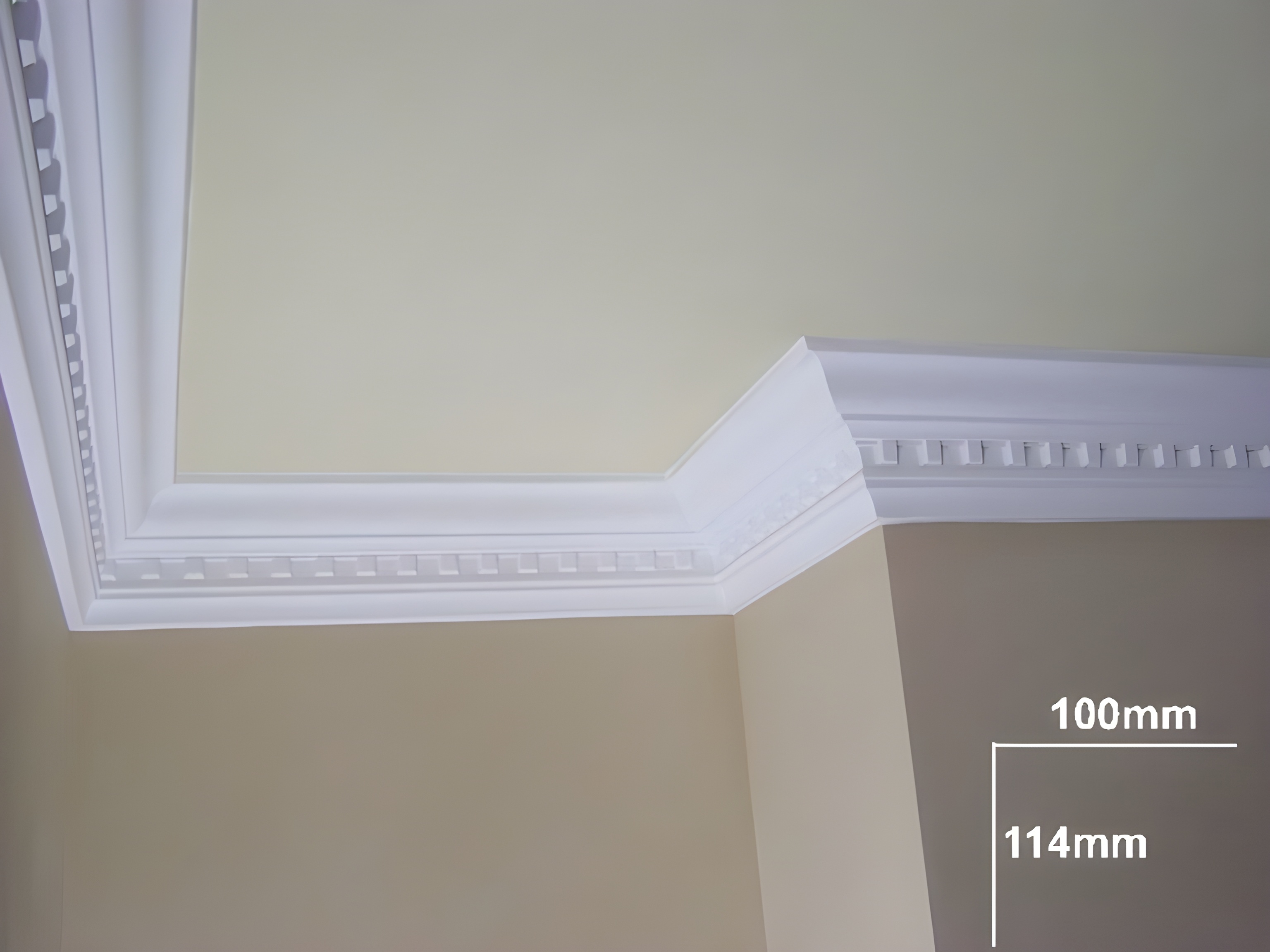 Dentil Block Cornice - Kayvic handmade cornice plasterwork Wales