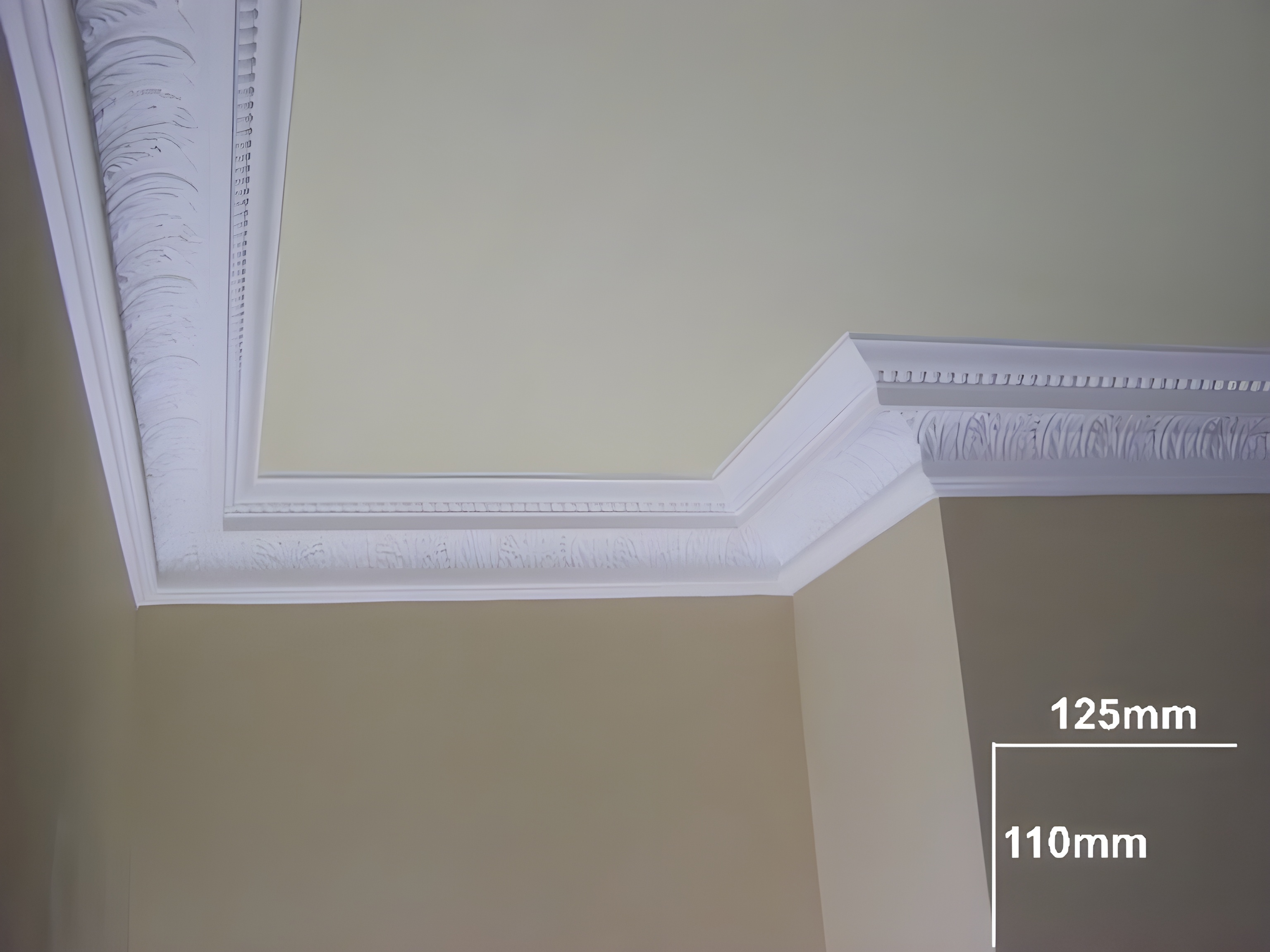 Acanthus & Bead Cornice - Kayvic handmade cornice plasterwork Wales