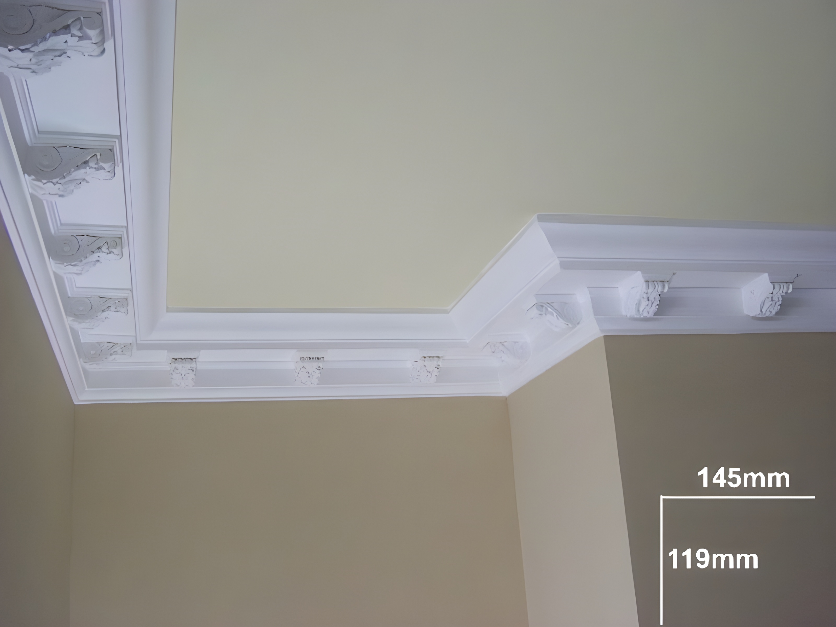 Modillion Bracket Cornice - Kayvic handmade cornice plasterwork Wales