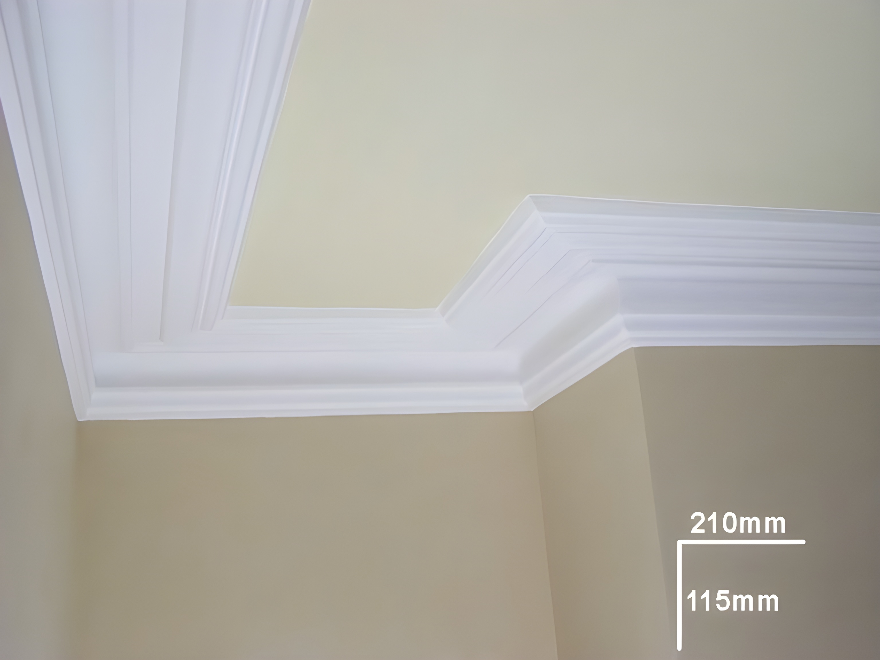 Grand Plain Cornice - Kayvic handmade cornice plasterwork Wales