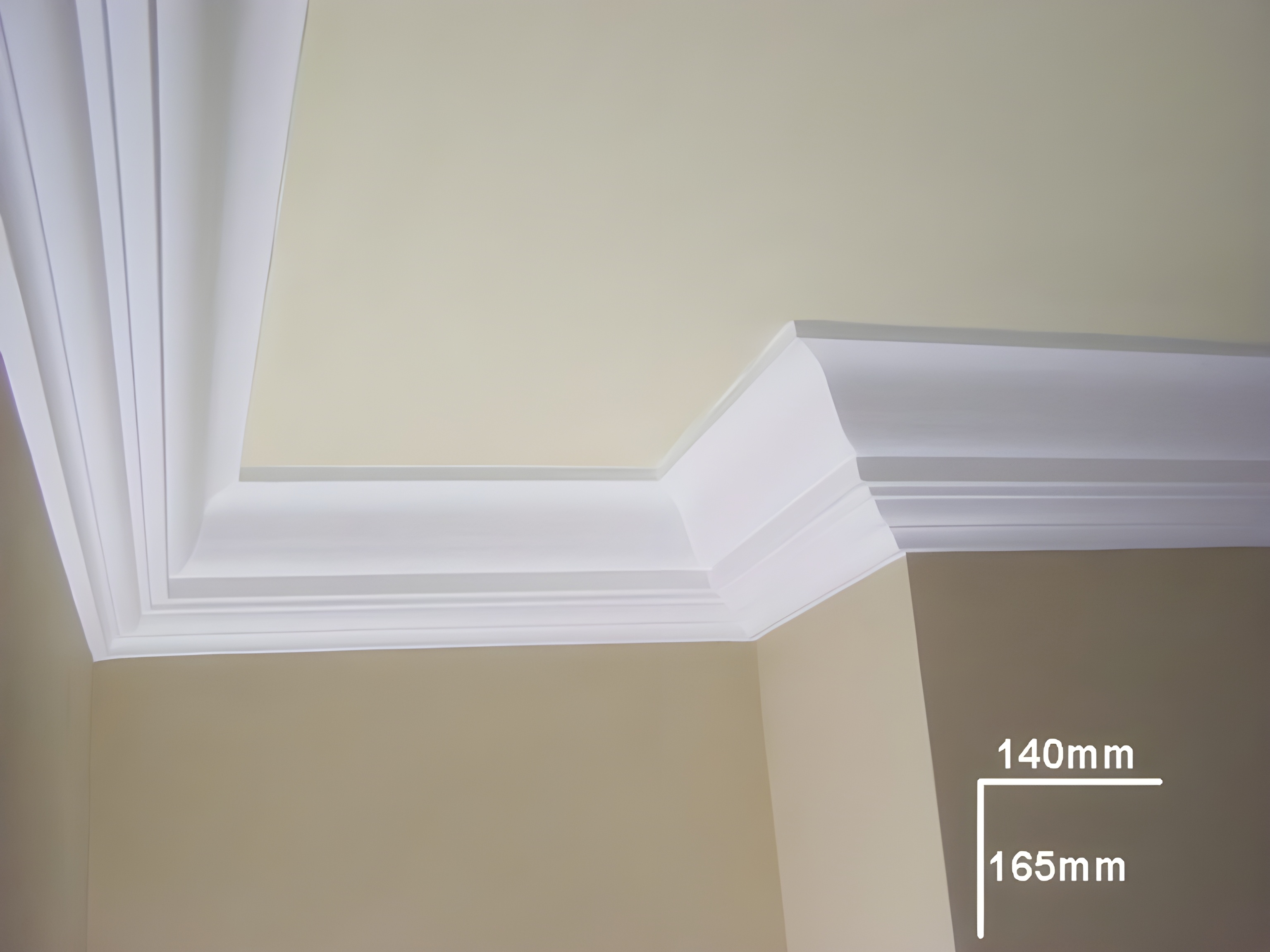 Elegant Plain Cornice - Kayvic handmade cornice plasterwork Wales