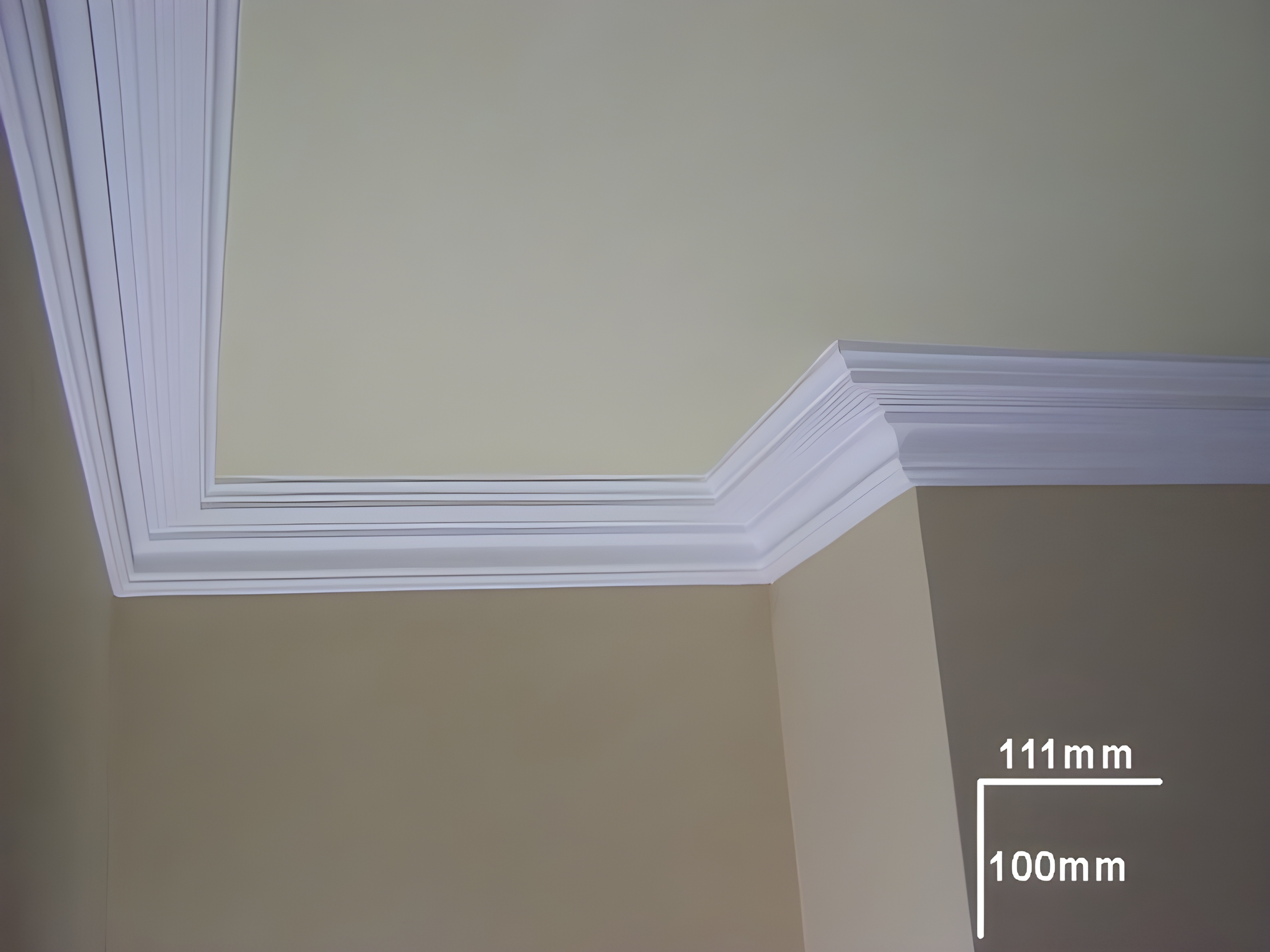 Stepped Plain Cornice - Kayvic handmade cornice plasterwork Wales