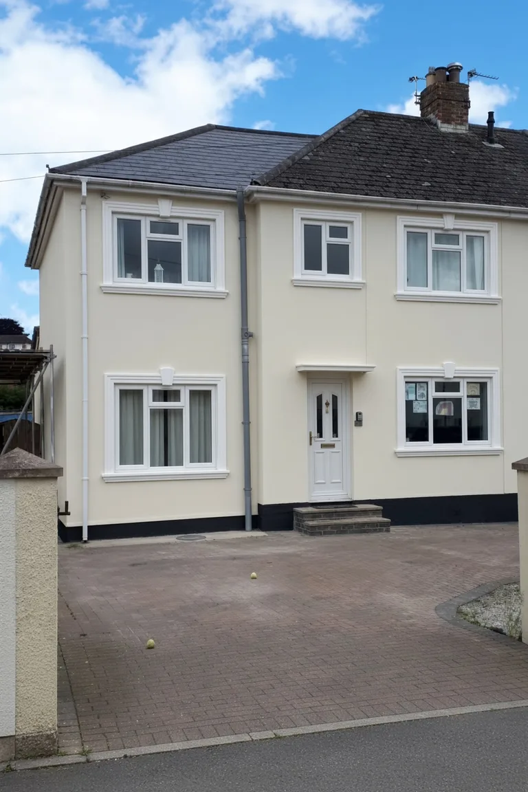 K9 window surround example fitted around windows on a rendered house