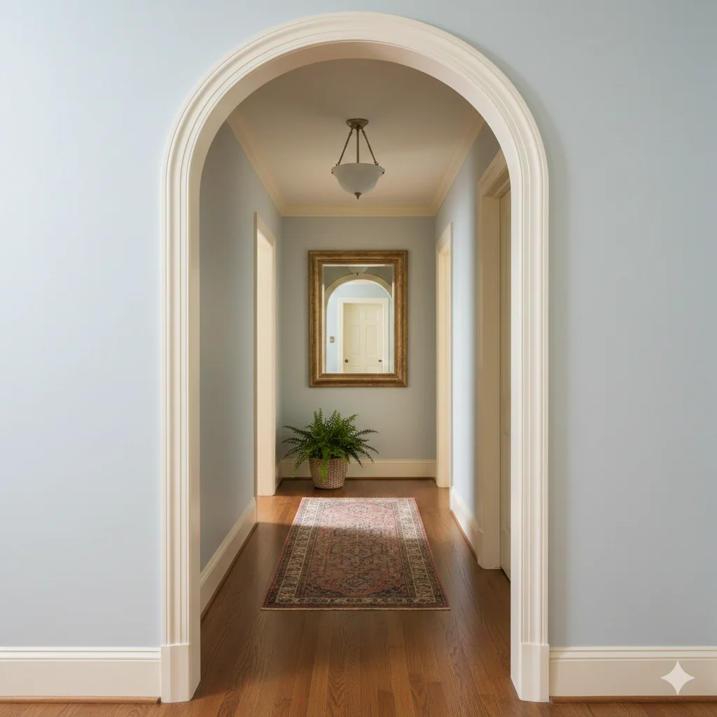 Plain Arch - Kayvic handmade arch plasterwork Wales