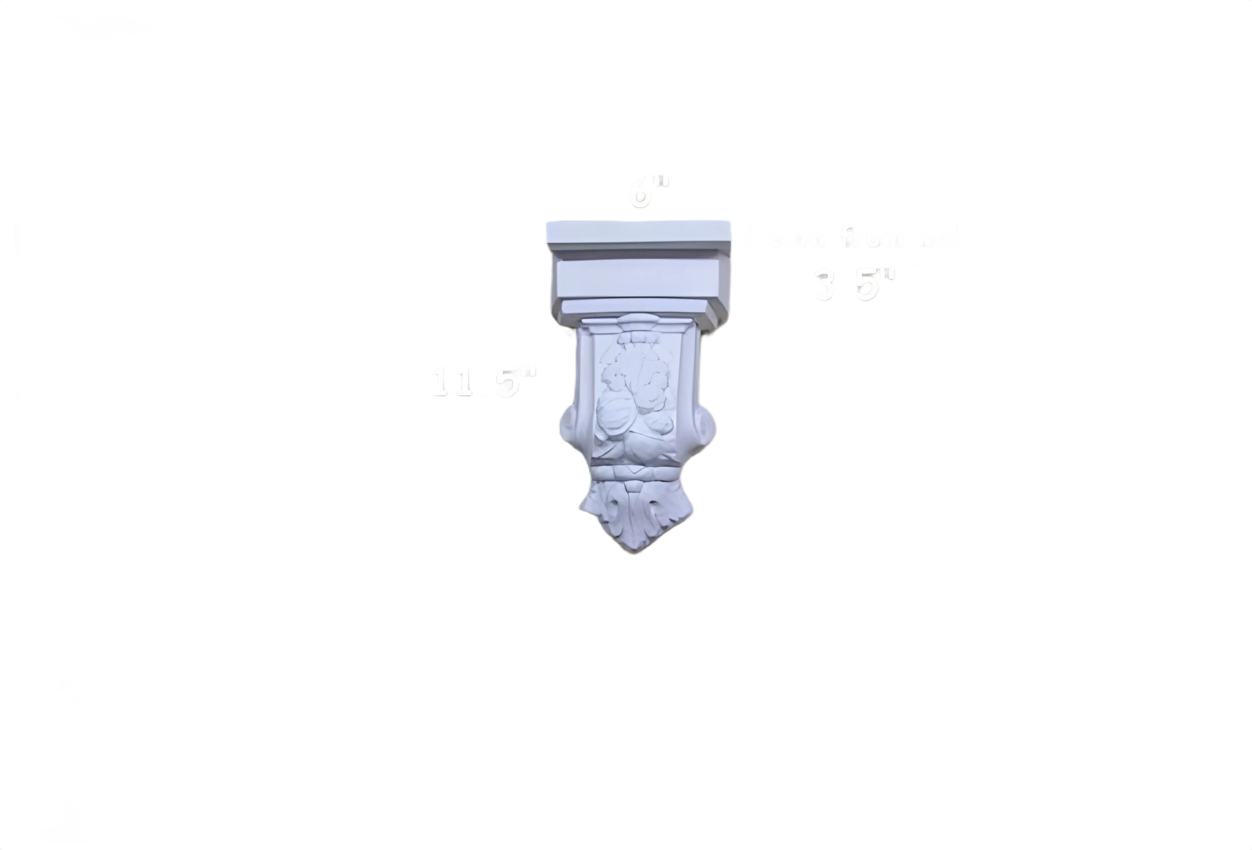 Ornate Scroll Corbel - Kayvic handmade Corbels & Brackets plasterwork Wales