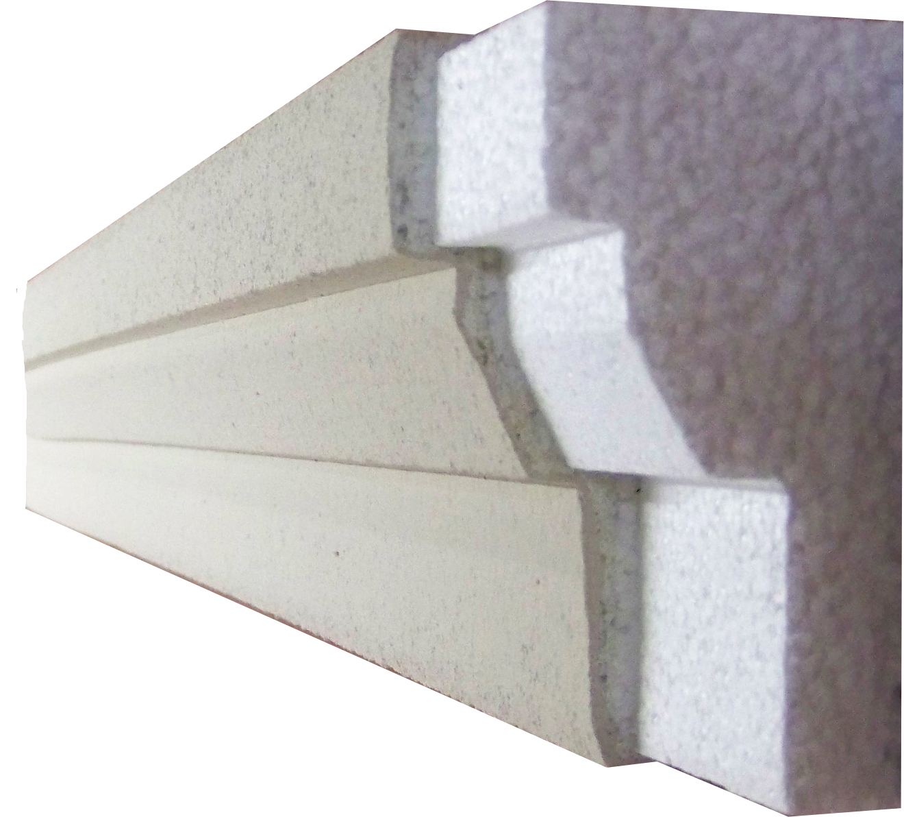 Square Profile Moulding - Kayvic handmade external plasterwork Wales