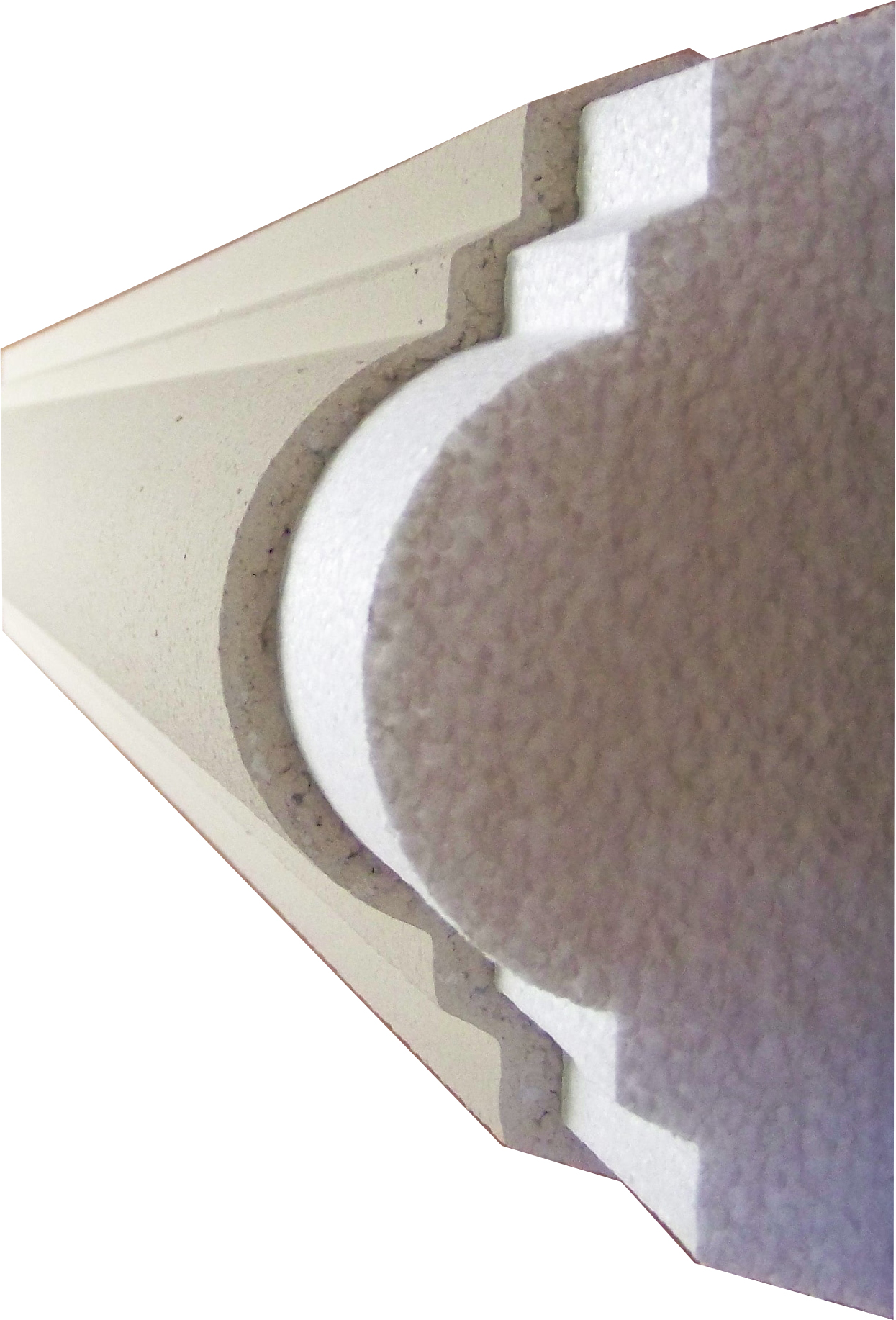 Half-Round Moulding - Kayvic handmade external plasterwork Wales