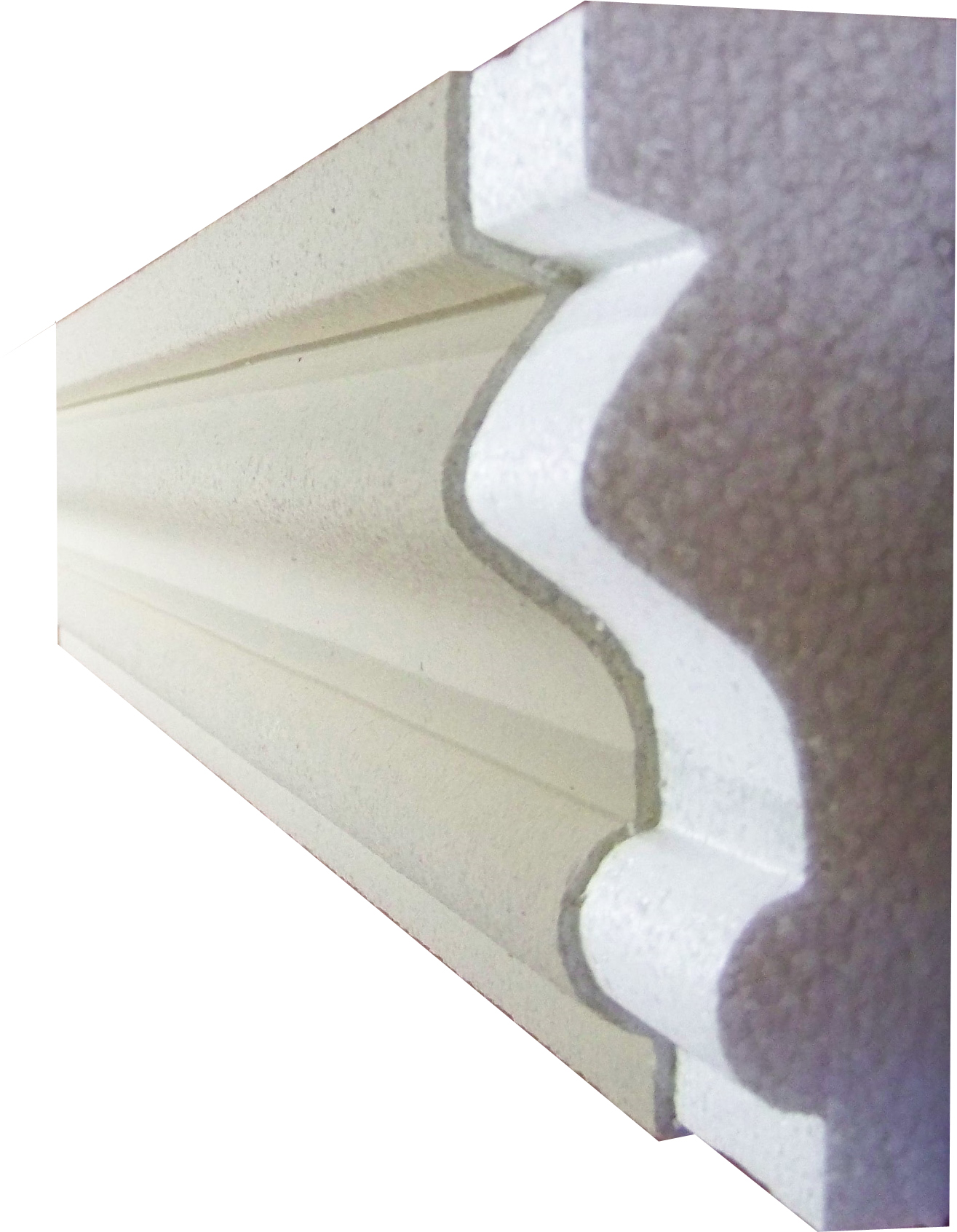 Stepped Cornice Moulding - Kayvic handmade external plasterwork Wales