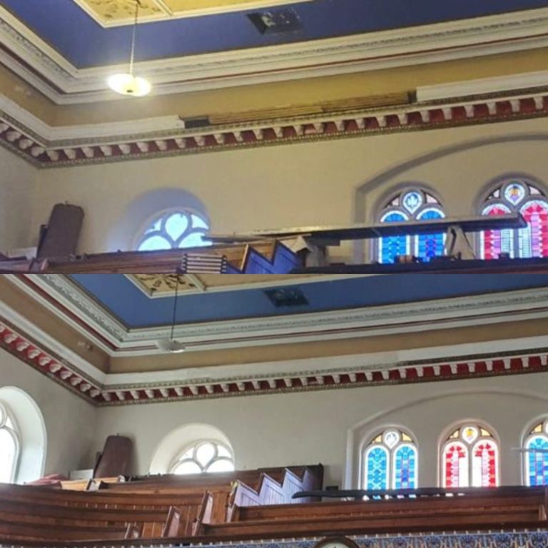 Cornice Repair In Church